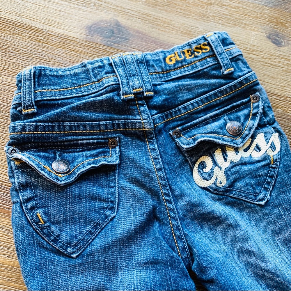 Girls Guess Fade Out Jeans W/ Awesome Detail